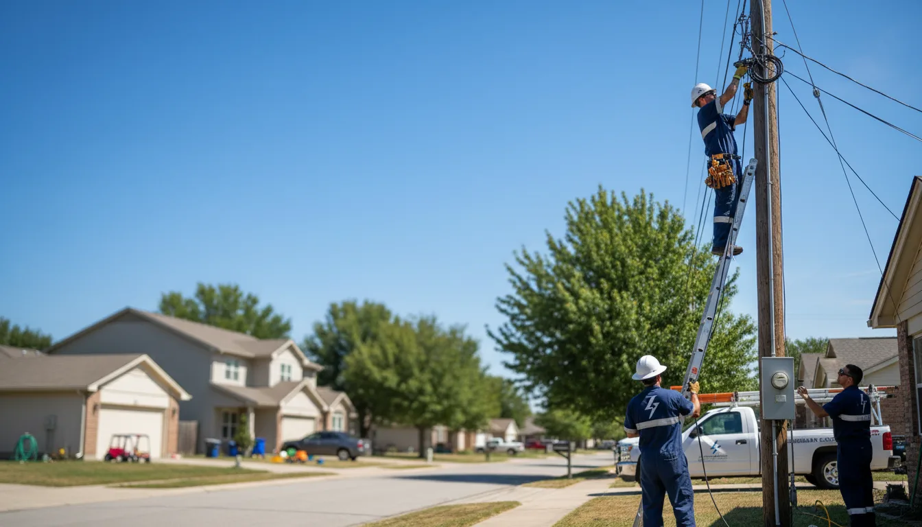 Residential electrician providing installation services in West Union, WV